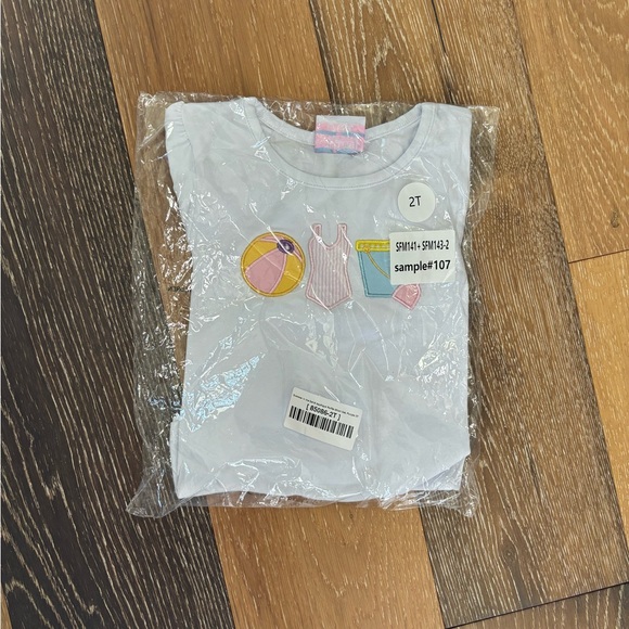 Stitchy Fish Summer in the Sand Applique Ruffle Short Set NWT - Picture 8 of 8